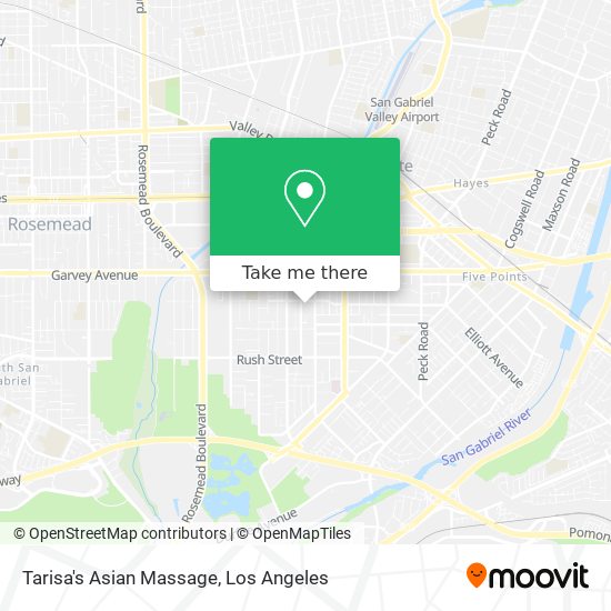 Tarisa's Asian Massage map