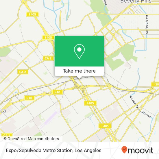 Expo/Sepulveda Metro Station map