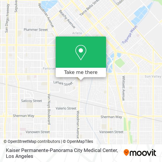 Kaiser Permanente-Panorama City Medical Center map