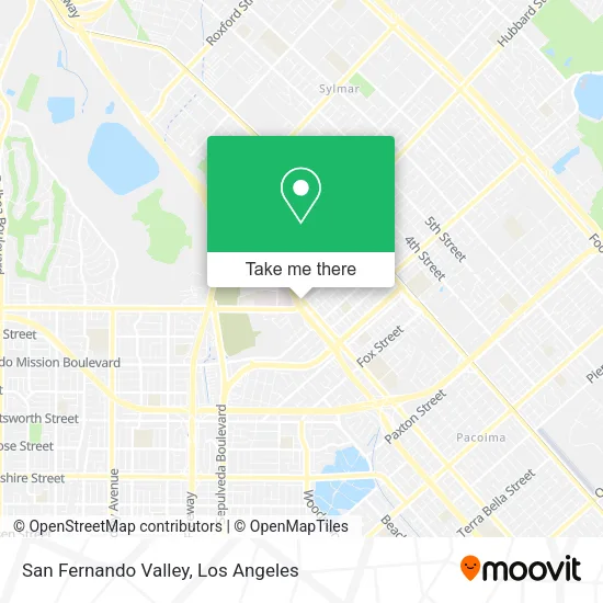 San Fernando Valley map