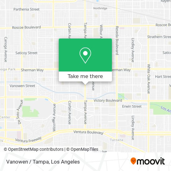Vanowen / Tampa map