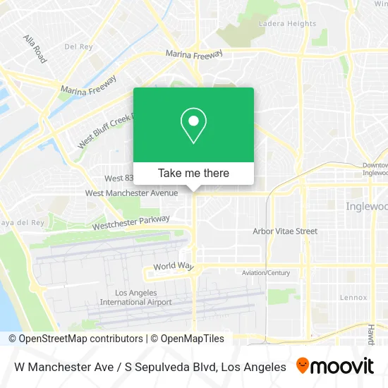 W Manchester Ave / S Sepulveda Blvd map