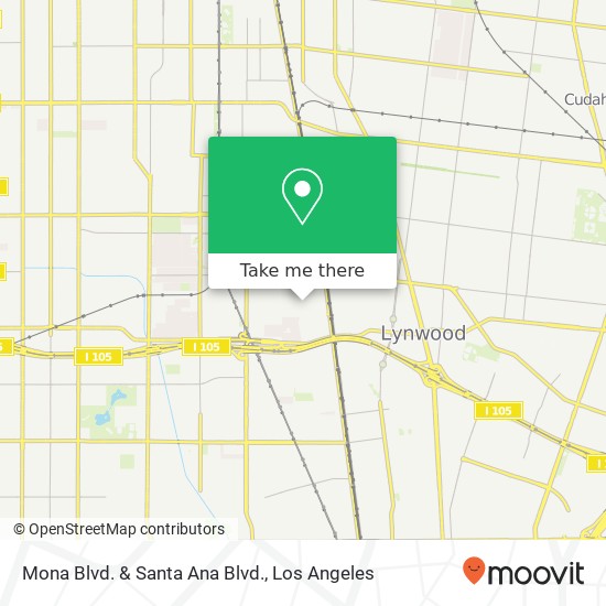 Mapa de Mona Blvd. & Santa Ana Blvd.