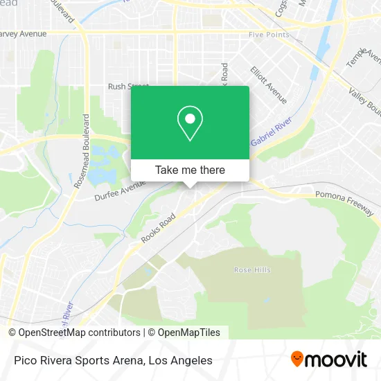 Pico Rivera Sports Arena map