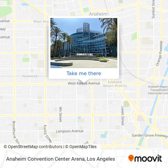 Anaheim Convention Center Arena map