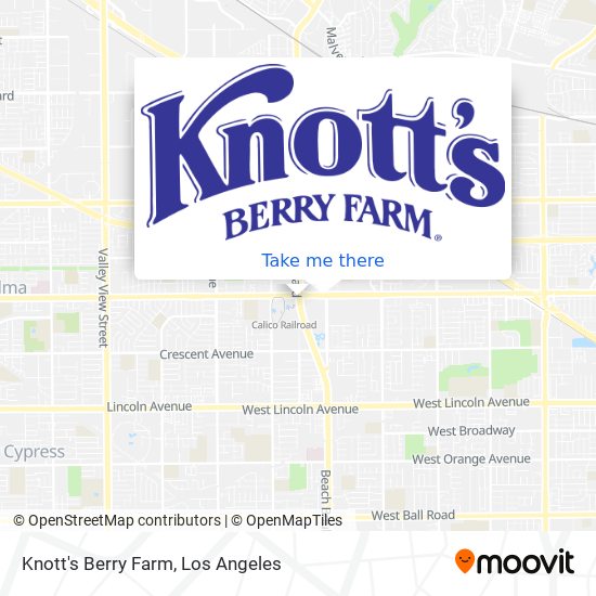 Mapa de Knott's Berry Farm