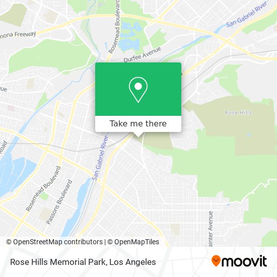 Mapa de Rose Hills Memorial Park