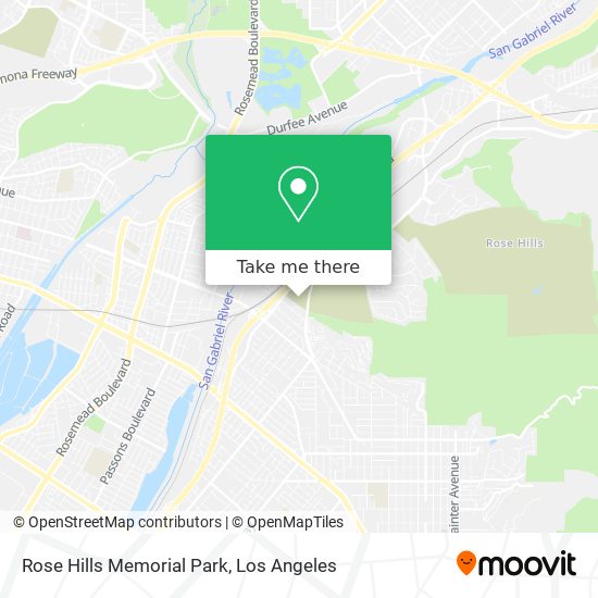 Rose Hills Memorial Park map