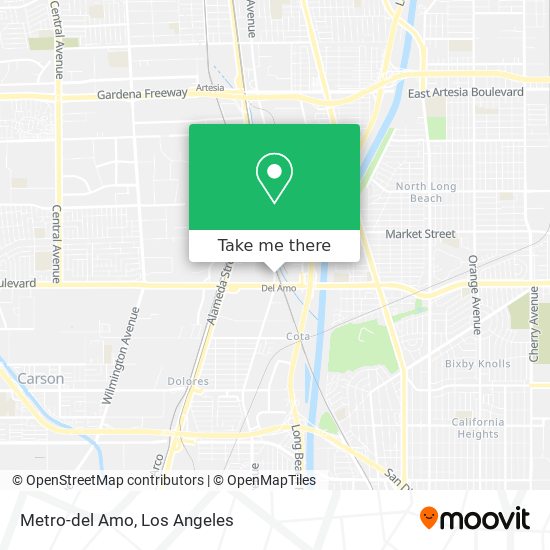 Metro-del Amo map