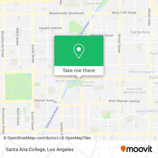 Mapa de Santa Ana College