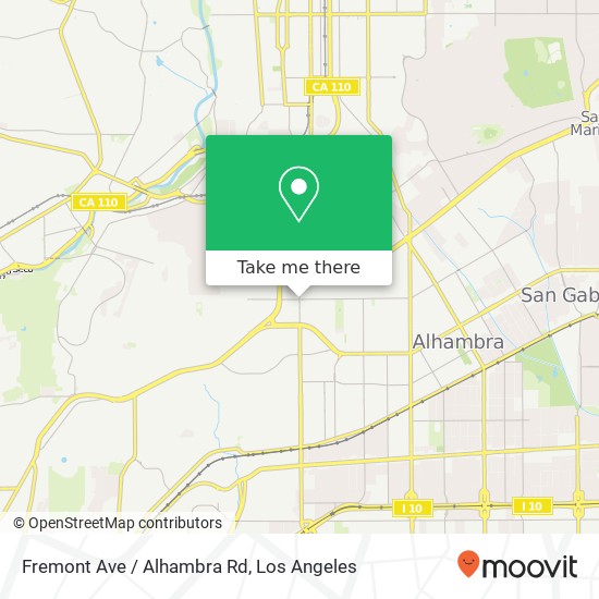 Mapa de Fremont Ave / Alhambra Rd