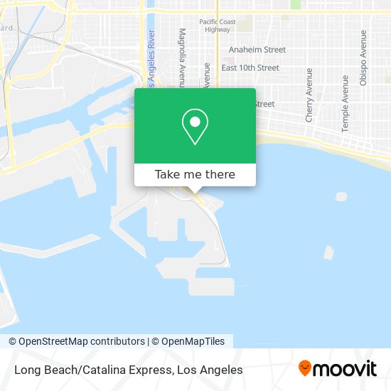 Long Beach/Catalina Express map