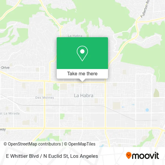 E Whittier Blvd / N Euclid St map