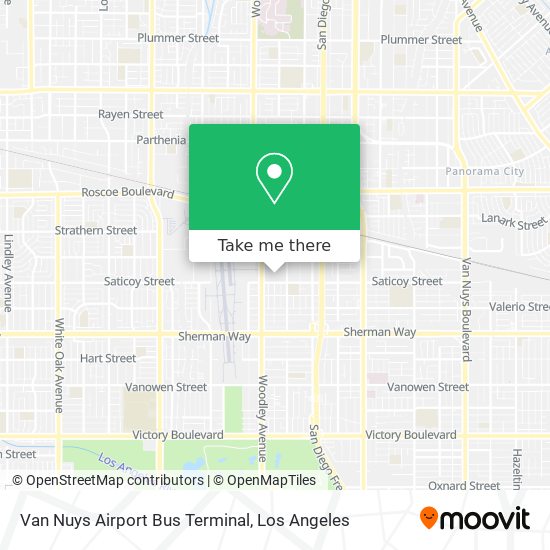 Van Nuys Airport Bus Terminal map