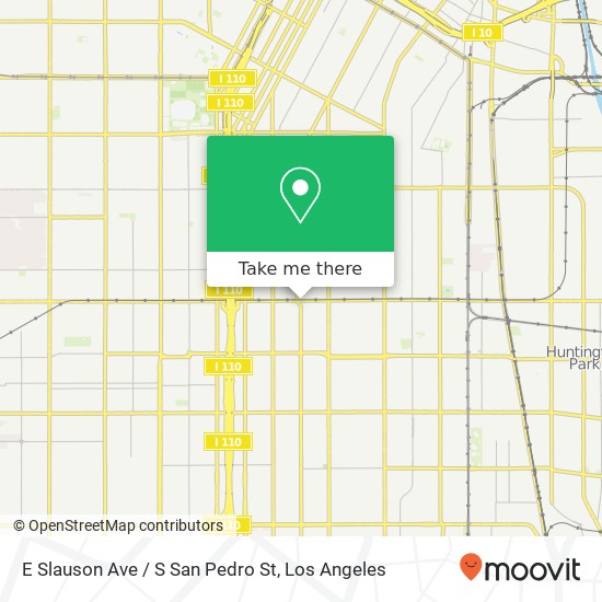 E Slauson Ave / S San Pedro St map
