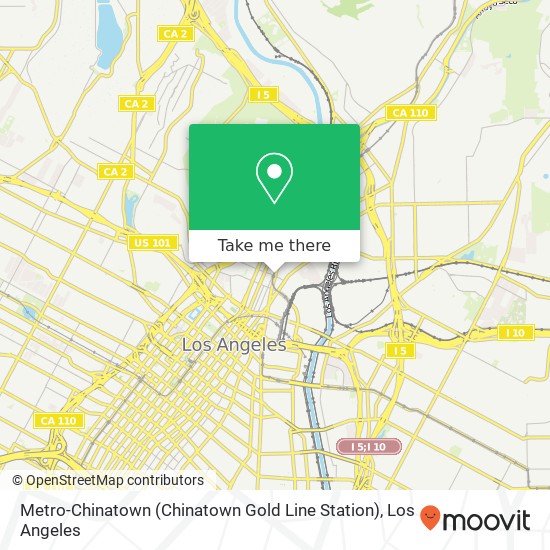 Metro-Chinatown (Chinatown Gold Line Station) map