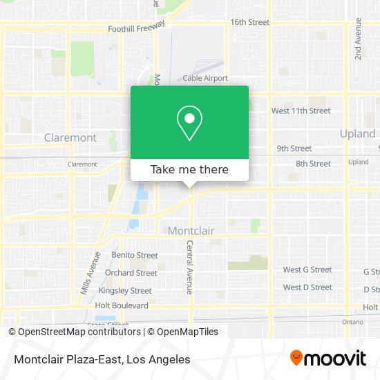 Mapa de Montclair Plaza-East