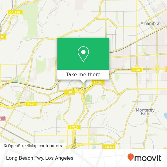 Mapa de Long Beach Fwy