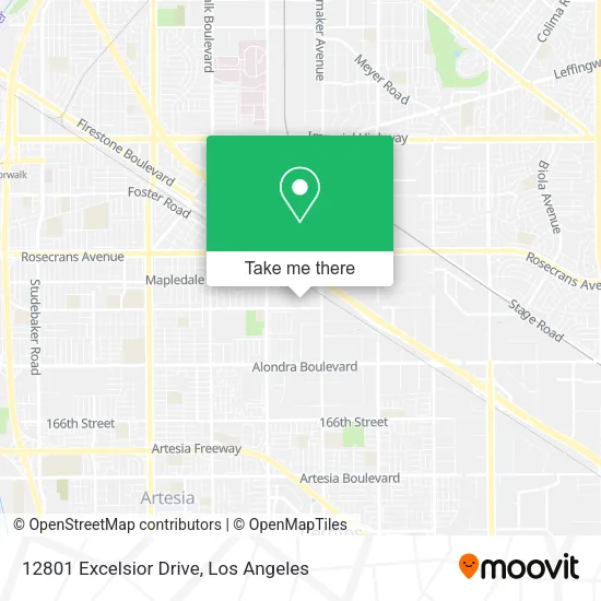 Mapa de 12801 Excelsior Drive