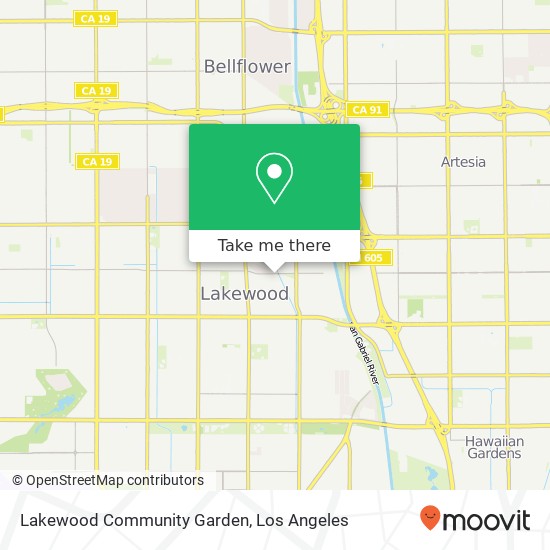 Lakewood Community Garden map