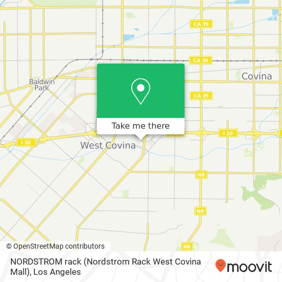 NORDSTROM rack (Nordstrom Rack West Covina Mall) map