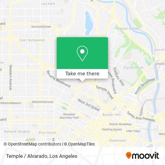 Temple / Alvarado map