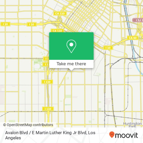 Mapa de Avalon Blvd / E Martin Luther King Jr Blvd