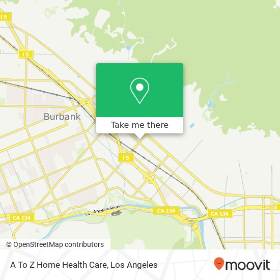 Mapa de A To Z Home Health Care