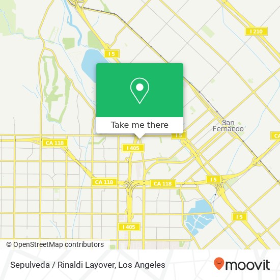 Mapa de Sepulveda / Rinaldi Layover
