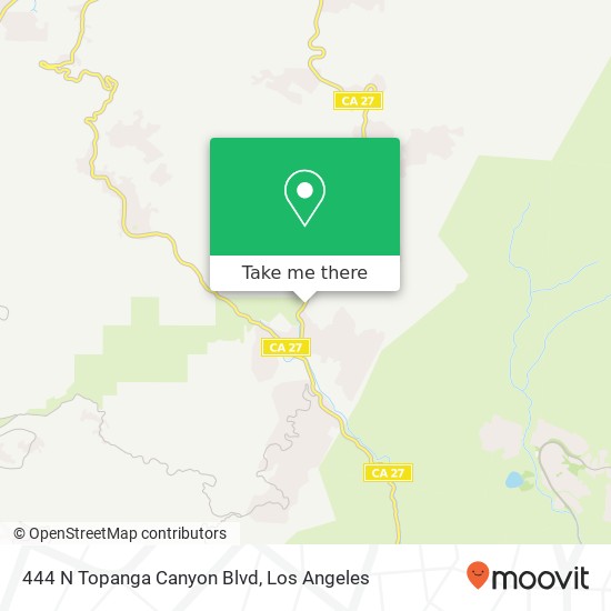 Mapa de 444 N Topanga Canyon Blvd