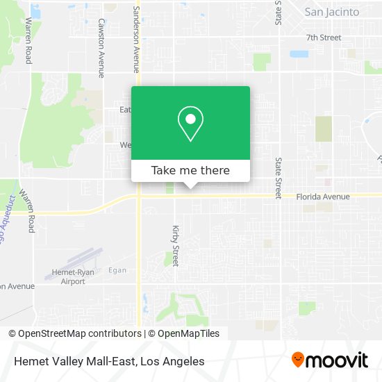 Mapa de Hemet Valley Mall-East