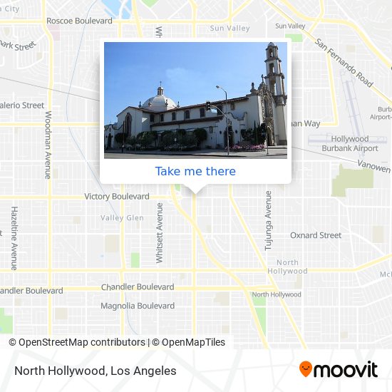 North Hollywood map