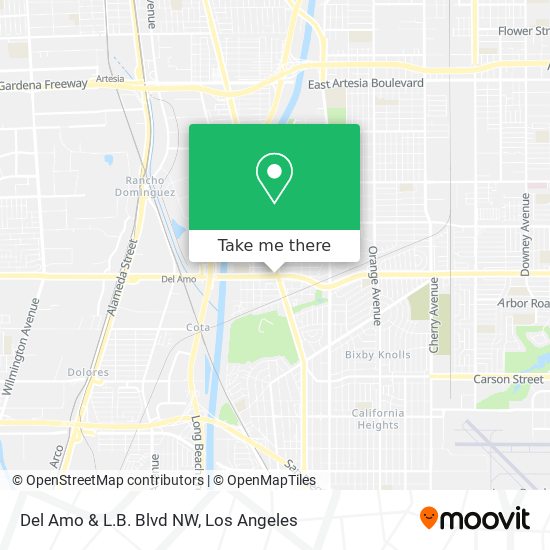 Del Amo & L.B. Blvd NW map