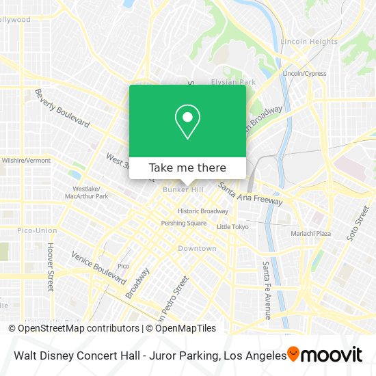Mapa de Walt Disney Concert Hall - Juror Parking