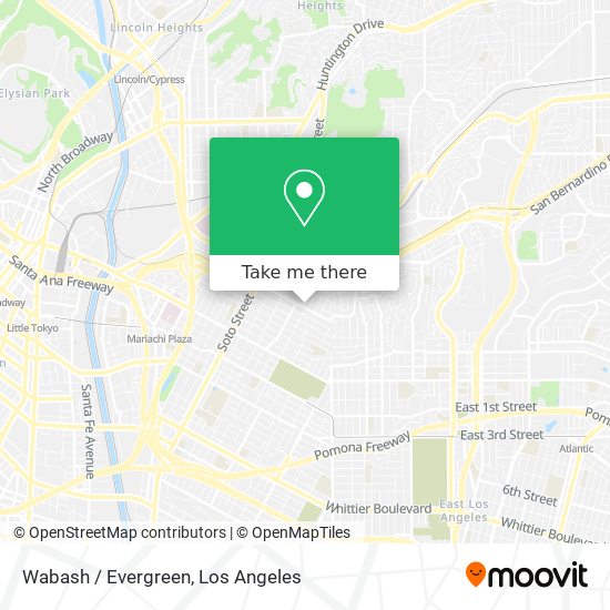 Mapa de Wabash / Evergreen