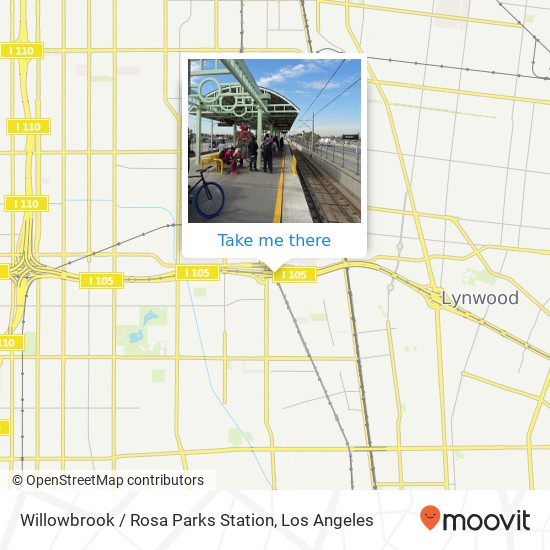 Willowbrook / Rosa Parks Station map