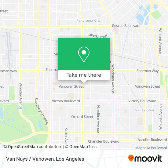 Van Nuys / Vanowen map