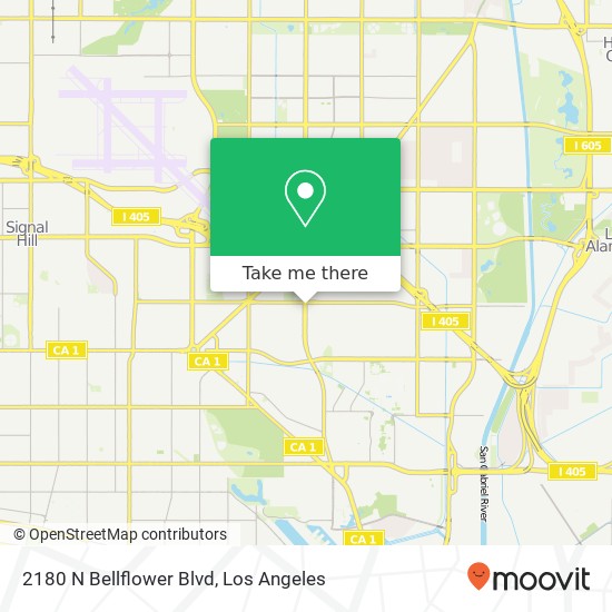 2180 N Bellflower Blvd map