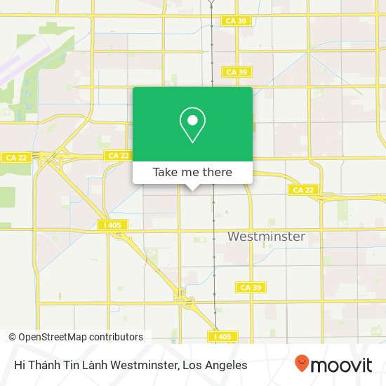 Mapa de Hi Thánh Tin Lành Westminster