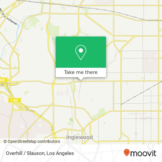 Overhill / Slauson map