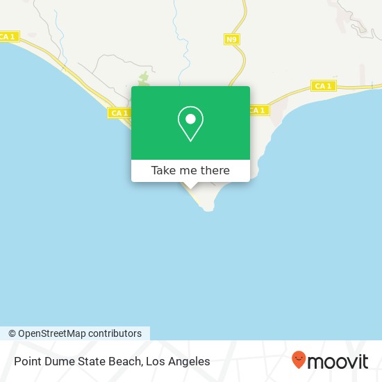 Point Dume State Beach map