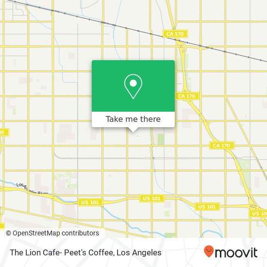 The Lion Cafe- Peet's Coffee map