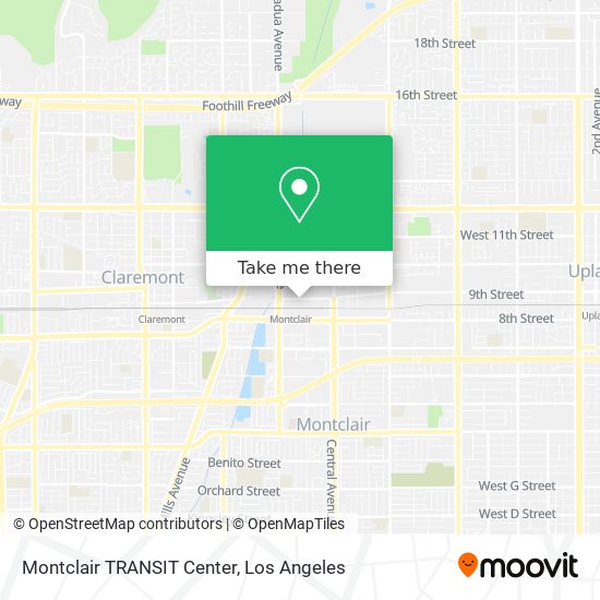 Montclair TRANSIT Center map