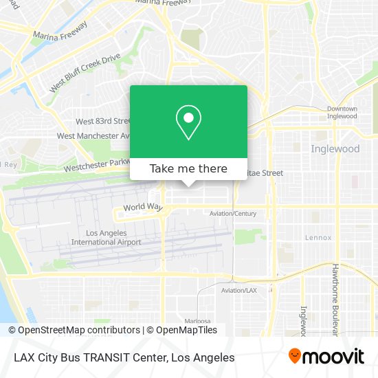 Mapa de LAX City Bus TRANSIT Center