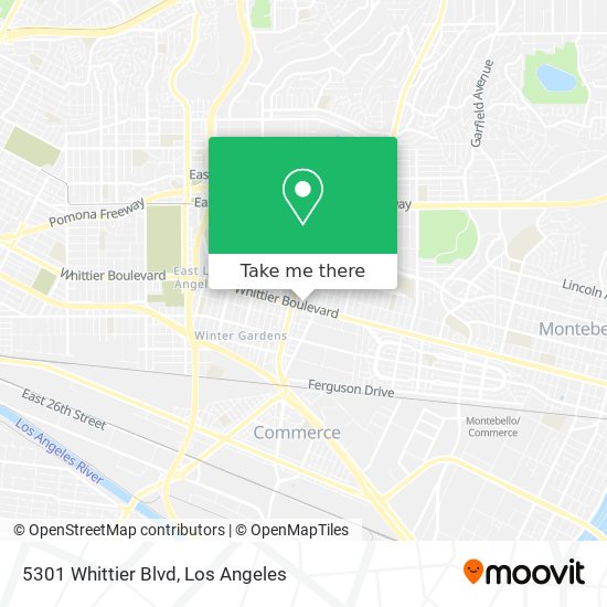 5301 Whittier Blvd map