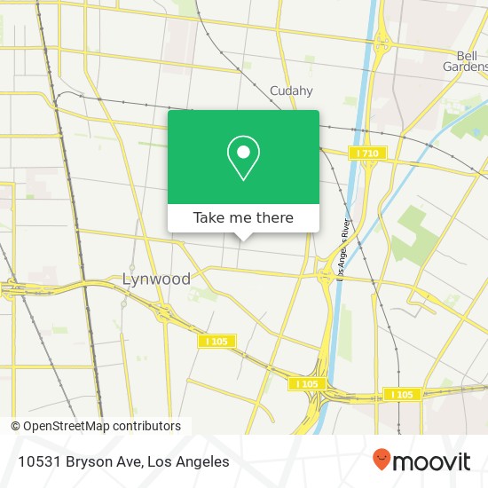 Mapa de 10531 Bryson Ave