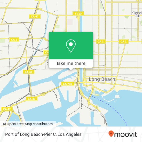 Mapa de Port of Long Beach-Pier C