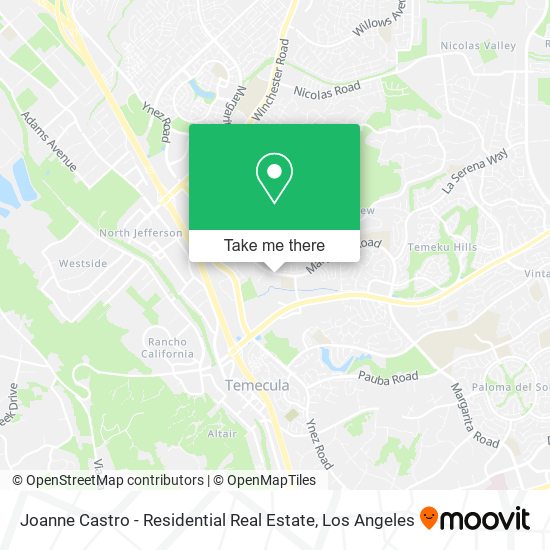 Joanne Castro - Residential Real Estate map