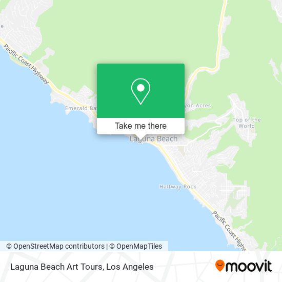 Mapa de Laguna Beach Art Tours