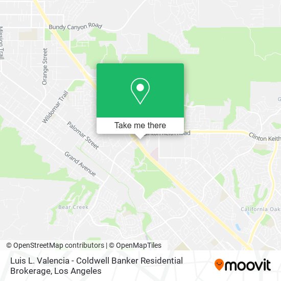 Luis L. Valencia - Coldwell Banker Residential Brokerage map